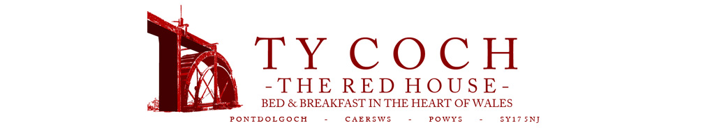 Ty Choch, the Red House Bed and Breakfast, Pontdolgoch, Caersws, Powys, Wales